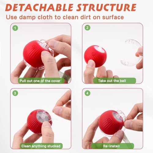 Speed 2.0 Tail Interactive Cat Toys for Indoor Cats, Moving Cat Toy - color: New Pink
