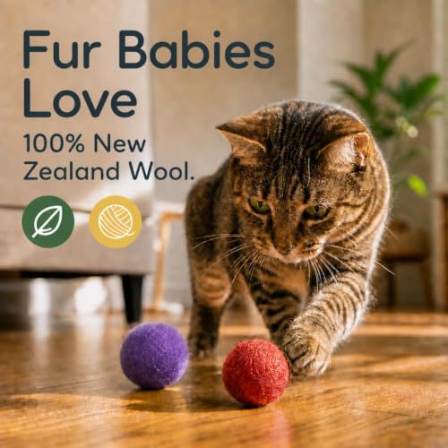 Wool Cat Balls, 6 PCS