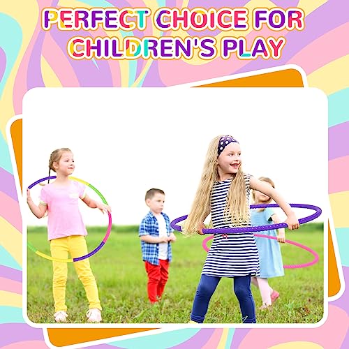 Libima 16 Pcs Toy Hoops for Kids - color: Green, Purple, Yellow, Pink, size: 24 Inch