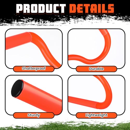 Gemscream 5 Pcs Speed Agility Training Hurdles Detachable Durable Equipment Plyometric and All Purpose Speed Training Hurdle Equipment for Athletes Soccer Basketball