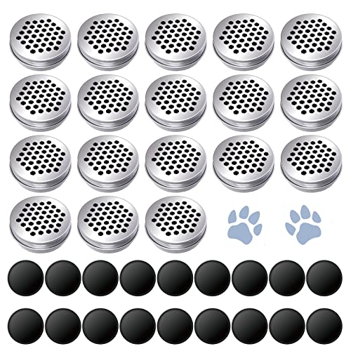 Nose Work for Dogs, Dog Scent Training Kit Magnetic Scent Work Tins Training Kits, Dogs Smell Training Kit Aluminum Cans with Lids, Dog Nose Work Containers (18 Pack)