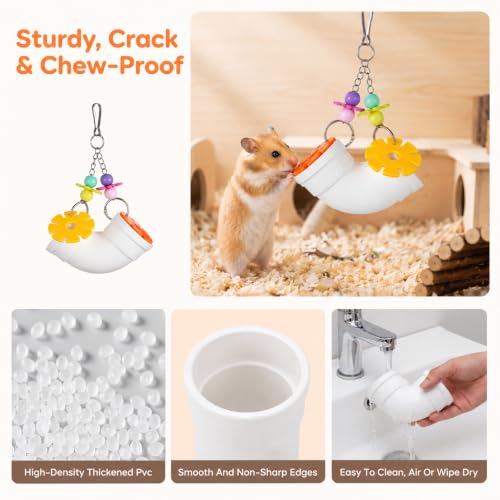 Rat Foraging Toys Rat Enrichment Chew Toy Wide Opening Cage Accessories(PP)
