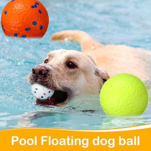 Jenaai 12 Pcs Dog Balls for Aggressive Chewers, Bright Color - color: Bright Color