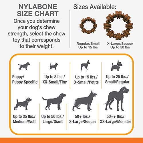 Nylabone Textured Ring Power Chew Toy for X-Large Dogs 50+ lbs - color: Textured Ring, size: X-Large