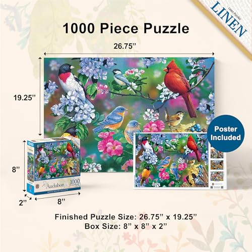 MasterPieces 1000 Piece Jigsaw Puzzle for Adults, Family, Or Youth - Songbird Collage - 19.25"x26.75" - style: Songbird Collage