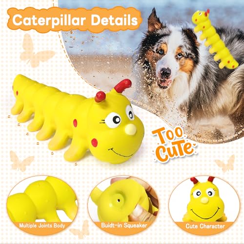 Rubber Chicken Dog Squeaky Toys, Durable Latex Chew Toys for Small Medium Large Size Dogs, Teething Puppy Dogs (3 Pack-Large) - color: 3 Pack-Large