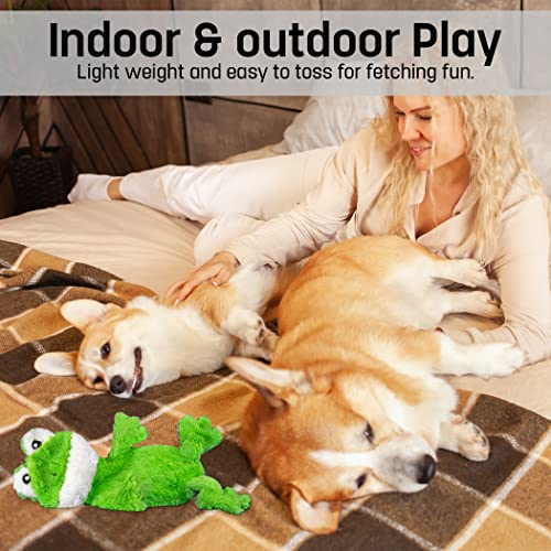 FGA MARKETPLACE Duck-Frog-Squirrel Flat NO Stuffing NO Squeak Plush Dog Toy, Funny Style Will Entertain Your Pet for Hours, Recommended for Small and Medium Dog 21 INCH Long - color: DUCK FROG CHIPMUNK