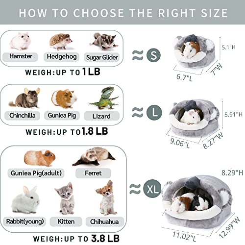 JanYoo Warmer Hedgehog Supplies Toys House Cage Accessories Bed Sleeping Bag (L,Koala) - color: 6-Koala, size: L