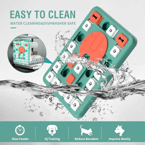 PETSTA Dog Puzzle Toys, Treat Dispensing Dog Enrichment Toys for IQ Training and Brain Stimulation, Interactive Mentally Stimulating Toys as Gifts for Puppies, Cats, Dogs (L-Level 4) - color: L-Level 4