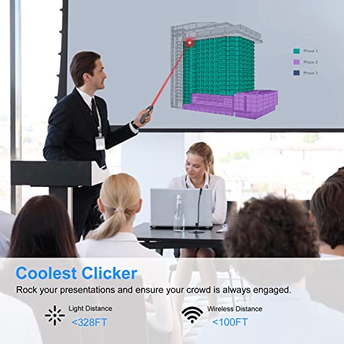 4 Unit Presentation Clickers for PowerPoint, Wireless Presenter Remote - style: 4 Units