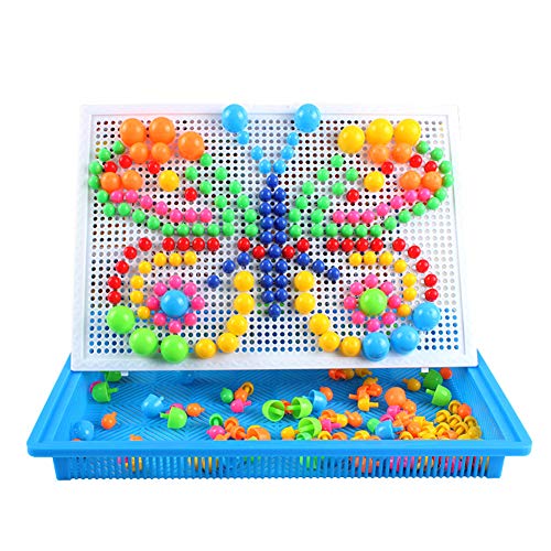 QBLEEV Parrot Puzzle Toys - Bird Intelligence Training, Parakeet & Conure Cage Accessories, Cockatiel Foraging & Chewing Toys - color: Mushroom Toy