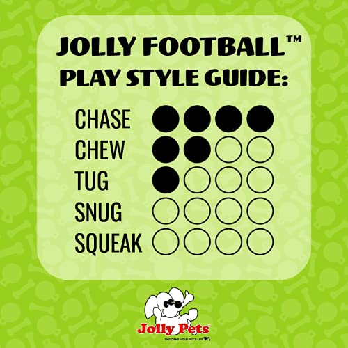 Jolly Pets Jolly Football Dog Toy, 8 in, Orange, Floats