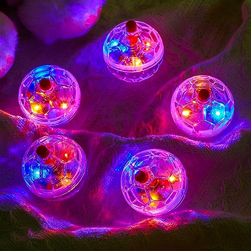 24 Piece Light Up Cat Balls Ghost Hunting Equipment, Indoor Motion-Activated Magic Cat Ball, Plastic Glowing Pet Toys