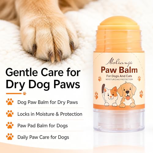 2-Pack Dog Paw Balm Sticks, Lick-Safe Moisturizer for Dry Paws & Nose - color: Two oranges