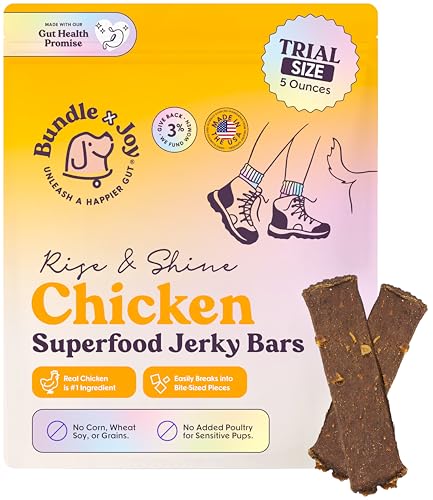 Bundle & Joy, Dog Treat Jerky Bar Chicken Rise And Shine, 5 Ounce - size: 5 Ounce