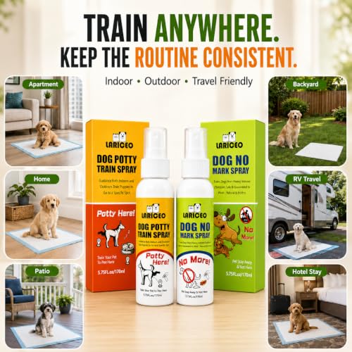 Dog Potty Location Training Sprays for No-Go and Go-Here Zones - size: 360ml