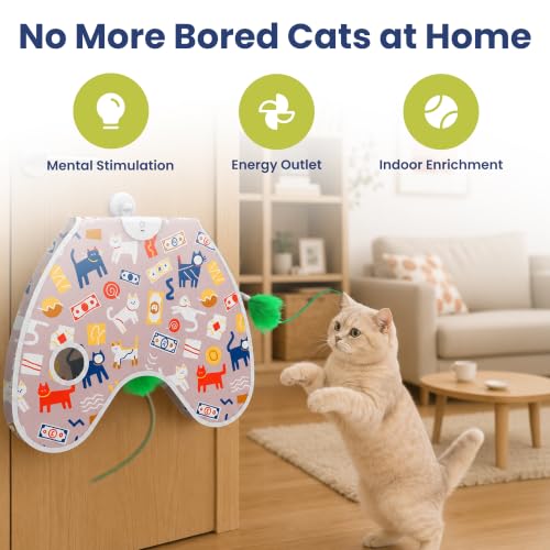 PAWSPIK Peek & Play Wall-Mounted Interactive Electronic Cat Toy
