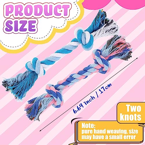 Paterr 12 Pcs Cotton Rope Toys for Small Dogs Puppy Teething