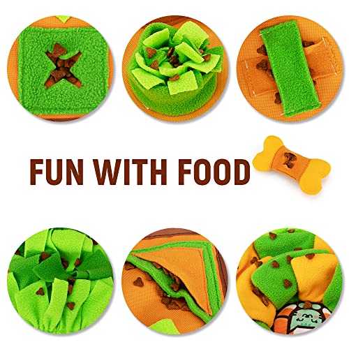 AWOOF Snuffle Mat Dog Enrichment Feeding Mat - color: D