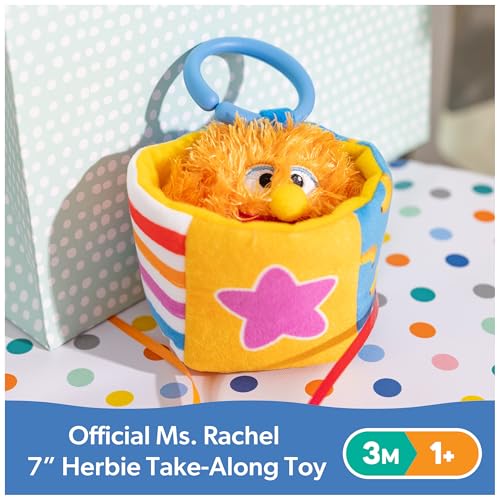 Ms. Rachel Herbie Sensory Take-Along Toy with Jitter & Peek-A-Boo Play - style: Herbie Take Along Toy
