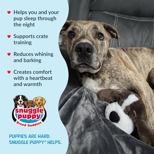 Snuggle Puppy Heartbeat Toy, Calming Comfort, Breed Buddies Bully Breed - color: Mocha