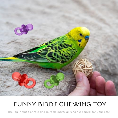 Milisten 50pcs Parrot Bird Chew for Parrots Cockatiels DIY Bird Cage Ornament Bite Chewing Plaything for Small Birds