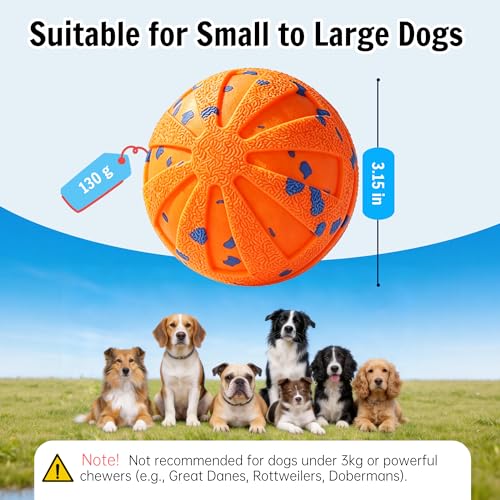 Self-Moving Rolling Dog Ball, Interactive Toy, Rechargeable - color: Energetic Orange