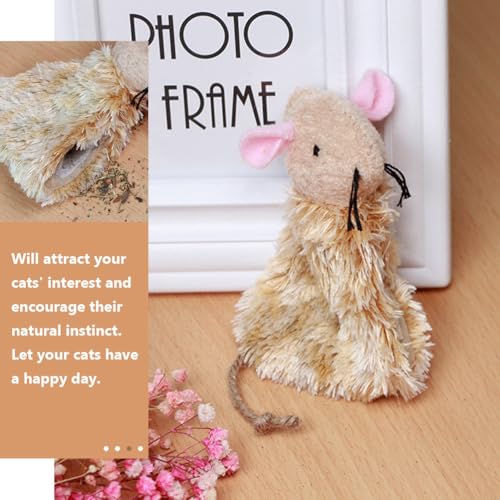 Ipetboom Plush Cat Toy with Realistic Movement 3pcs Plush for Cats - color: 3pcs