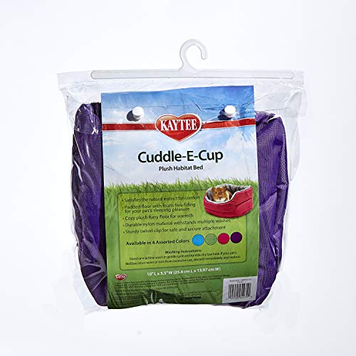 Kaytee Super Sleeper Cuddle-E-Cup Bed for Pet Guinea Pigs, Rats, Chinchillas and Other Small Animals (Pack of 12) - size: 10"l x 12"w x 5.5"h (Pack of 12)