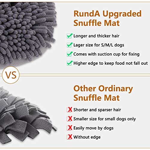 Rundik Snuffle Mat for Dogs, Interactive Puzzle Toys Feeding Games for Pets - size: 20'' x 28''