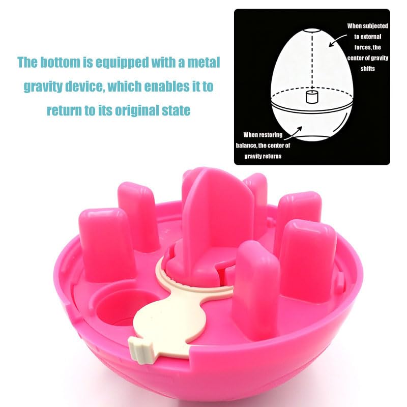 Interactive Dog Treat Toy Adjustable Treat Dispensing Ball Food Dispenser Tough Slow Feeder Puppy Enrichment Training Toy Pet Interactive Chase Toys for Small Medium Dogs Gift for Pets (Red) - color: Red