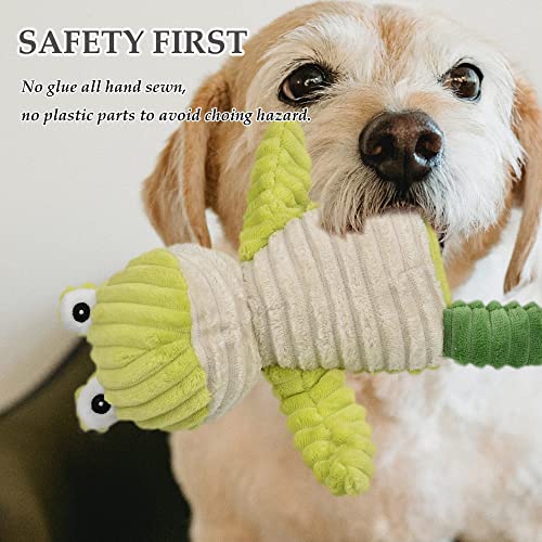 LECHONG 5 Pack Tough Dog Toys Stuffed Squeaky Dog Toys Assortment Plush Animal Dog Toy Value Bundle Puppy Pet Dog Toys for Small Medium Large Dogs - size: 5 Pack Stuffed Dog Toys