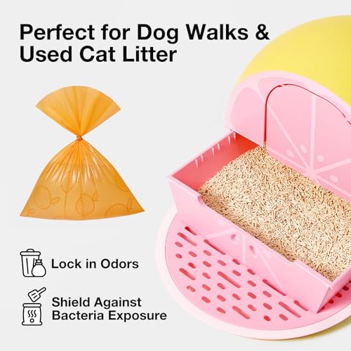 VETRESKA Citrus Scented Dog Poop Bags, 540 Counts, Leak Proof - color: Citrus, size: 1 Count (Pack of 540)