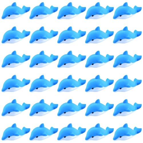 30 Pack Dolphin Erasers for Kids,3D Take Apart Animal Eraser Desk Pets for Boys Girls Classroom Prizes,Game Reward,Easter Egg Fillers,Back to School Supplies,Goodie Bag Stuffers,Party Favors - color: Dolphin, size: 30 PCS