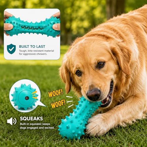 Carllg Puppy Teething Chew Toys, Dog Toys for Aggressive Chewers