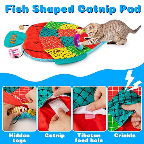 AWOOF Cat Mat,Catnip Toys for Indoor Cats