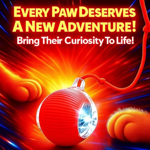 Durable Interactive Cat Toys for Indoor Cats, Dog Toys Ball, Rolling Pet Ball, Smart Automatic Cat Chase Balls Toy, Interactive Dog Toys Speedy Tail,Kitten & Cat Toys Interactive (Purple) - color: PURPLE