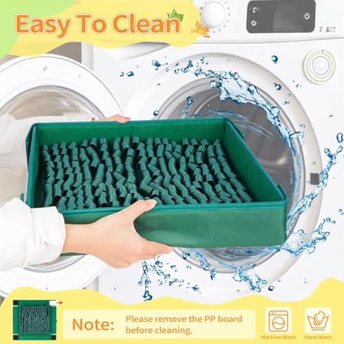 Liitrton Dog Snuffle Mat, Interactive Slow Feeding Sniff Mat for Dog, Green - color: Green