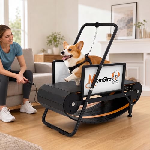 Dog Treadmill, Non-Motorized for Small Medium Dogs, Indoor & Out
