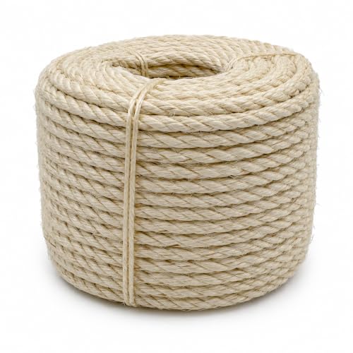 Sisal Rope for Cat Tree 5/32 Inch x 165 ft Scratcher Twine - size: 5/32" × 165FT