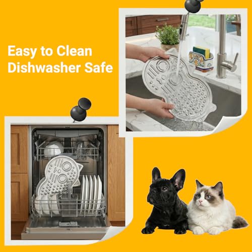 Stainless Steel Lick Mat for Dogs & Cats, XL Suction Licking Mat