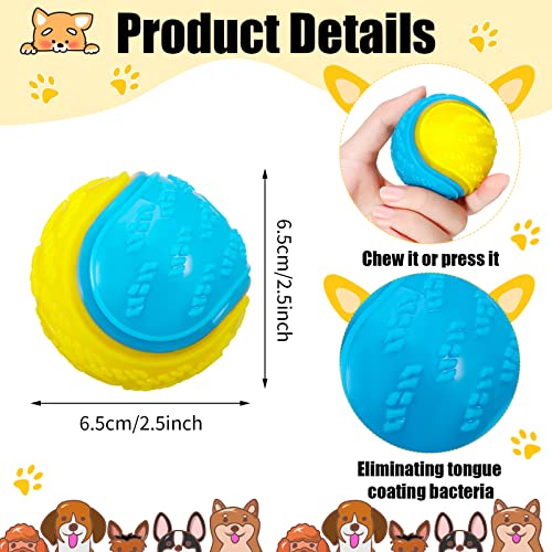 DragonflyDreams Dog Balls, 4-Pack Squeaky Dog Ball