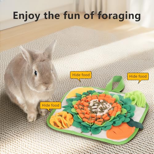 12x12 Washable Snuffle Mat for Rabbits & Bunny