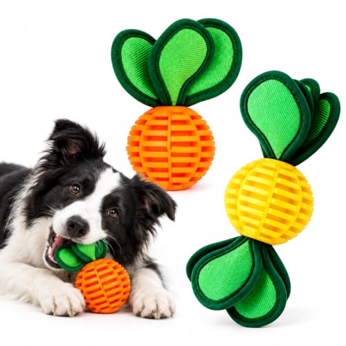 2-Pack Durable Dog Chew Balls for Aggressive Chewers
