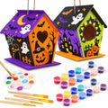 hapray 2 Pack Bird House Kits for Kids, DIY Birdhouse Kit Build and Paint - color: 2 Pack Bird House
