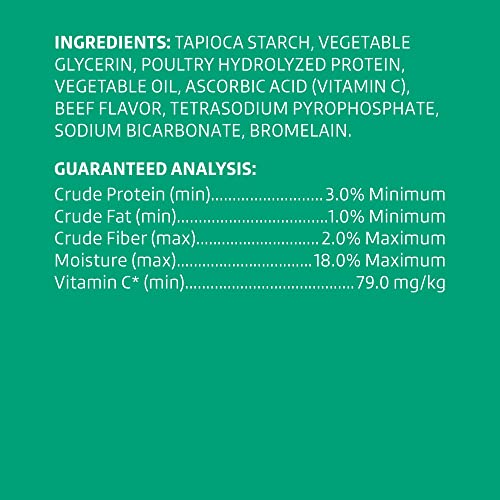 Wonder Bound Beef Flavor Dental Sticks for Tiny Dogs (5-20 lbs), 6-Ridge Shape for Plaque & Tartar Control, Freshens Breath, Formulated with Vitamin C, 108 Count (Pack of 2) - size: 108 Count (Pack of 2)
