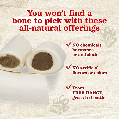 Natural Farm Sweet Potato Filled Bones (3-4 Inch, 6 Pack), Limited Ingredient, Natural Stuffed Dental Dog Bone Treats for Dogs, Made with Real Beef & Sweet Potato - size: 3-4" Sweet Potato Flavor, 6 Count