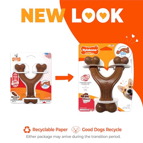 Nylabone Power Chew Easy-Hold Wishbone Dog Chew Toy, Small - color: Wishbone, size: Small