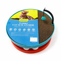Interactive Cat Ball Track Toy Cat Scratcher (Orange) - color: Orange