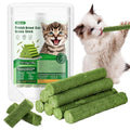30g Cat Grass Sticks, Cat Grass Treats for Teeth Cleaning Hairball Removal
